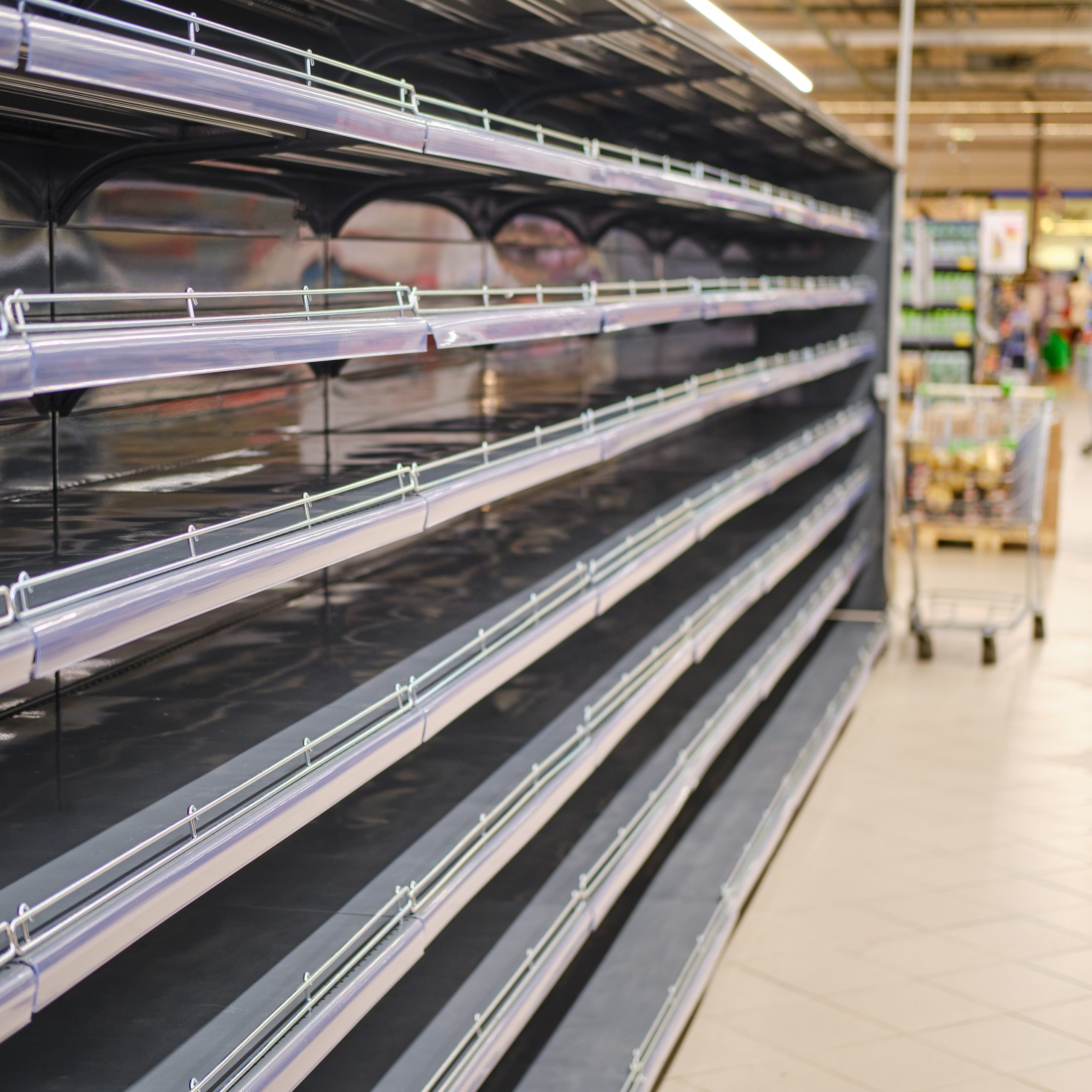 empty store shelves